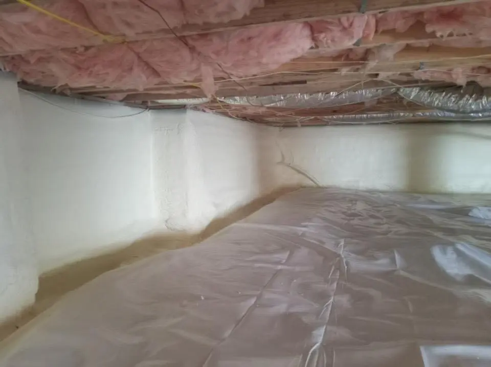 Crawl space encapsulation with closed-cell spray foam for Attic Insulation in Normandy Park